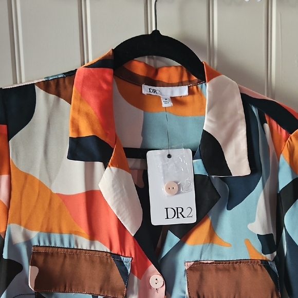 DR2 Multicolor Abstract Pattern Shirt - Picture 2 of 7